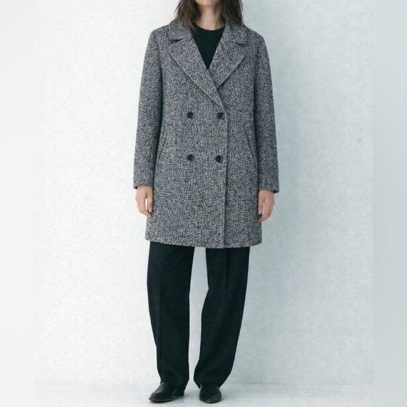 Frank & Oak Jackets & Blazers - FRANK & OAK - Looped Wool Double-Breast Coat